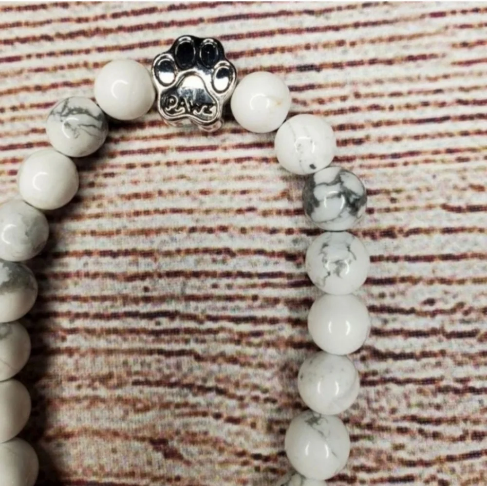 Pawz paw print marble bracelet